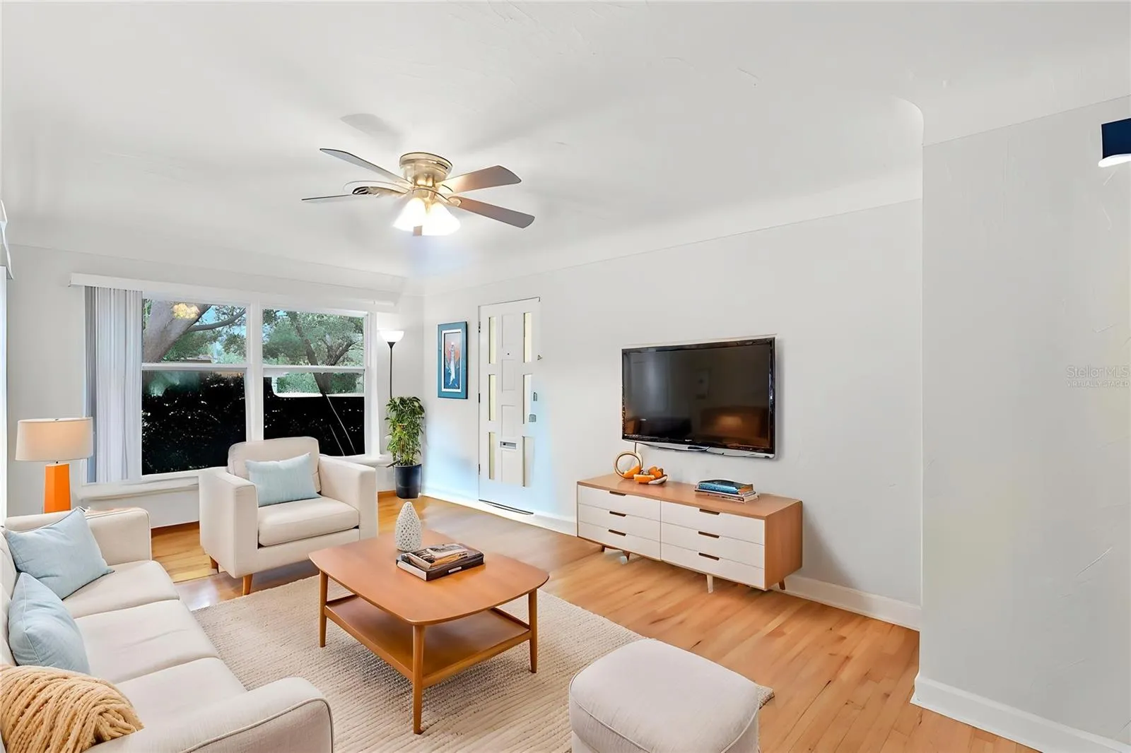 Virtually Staged Living Room