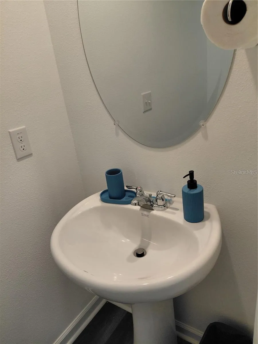 lower-level powder room