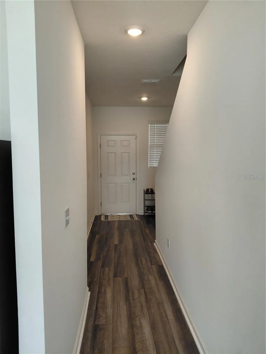 Hallway view to front door