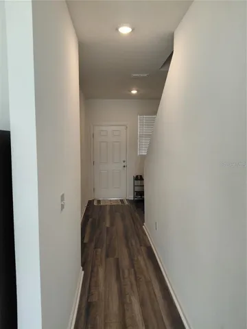 Hallway view to front door