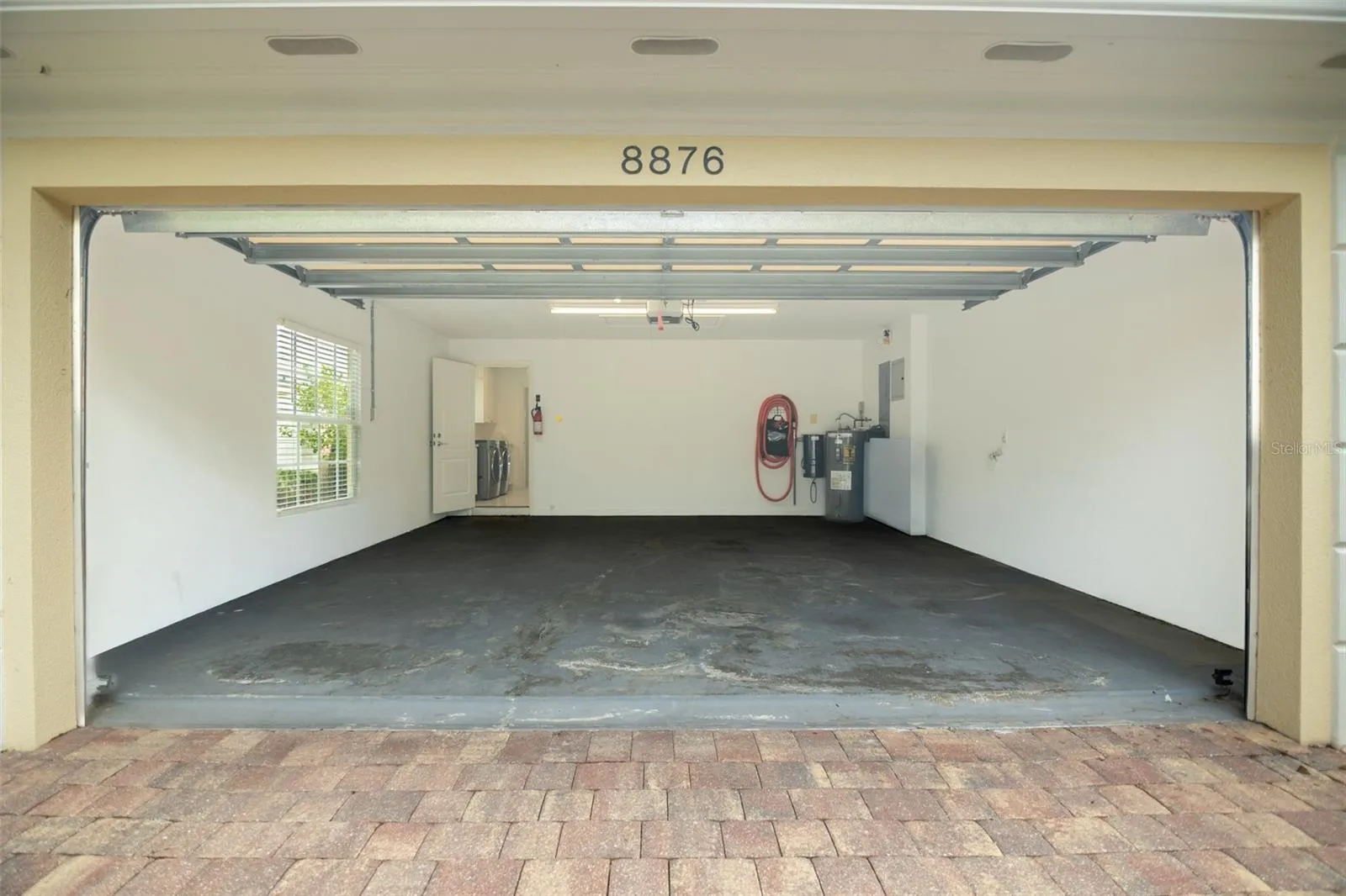 Front of garage looking into laundry room.