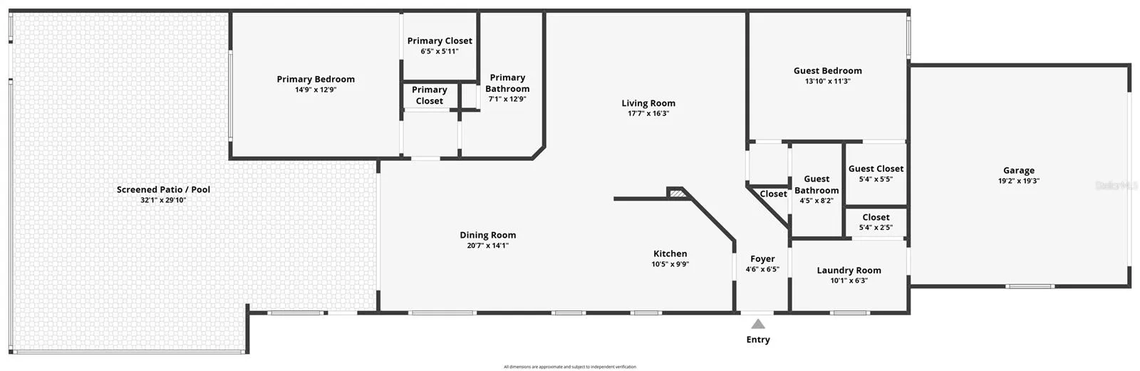 Floor Plan: Measurements are estimations.