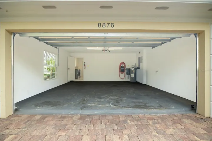 Front of garage looking into laundry room.
