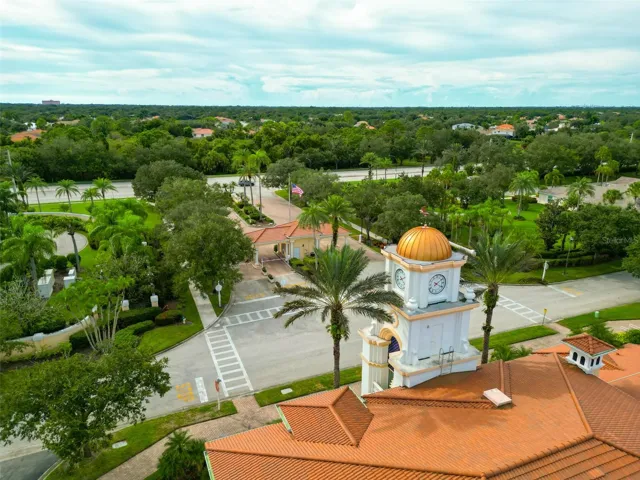 Clock Tower facing the road.