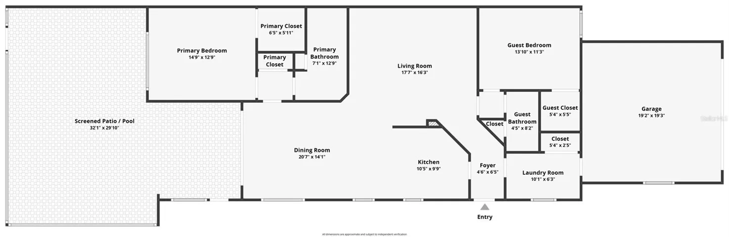 Floor Plan: Measurements are estimations.