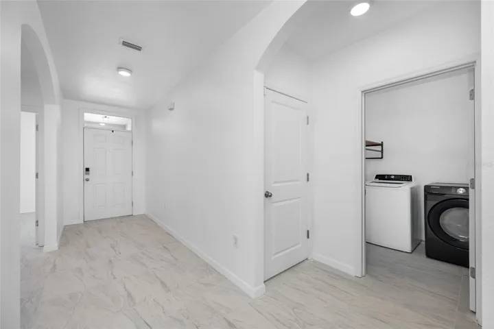 Entryway and Laundry