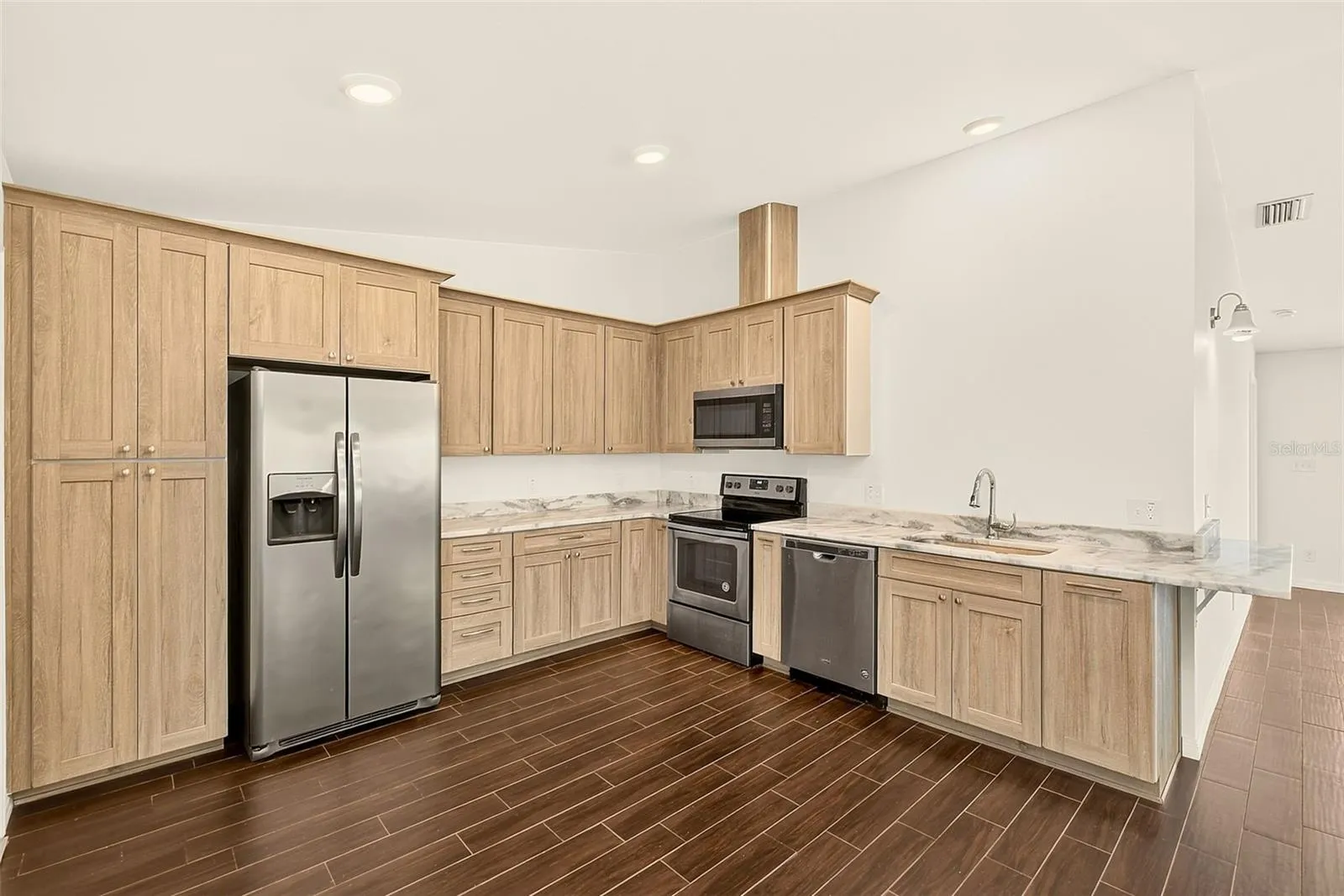 Large Kitchen has SS appliances