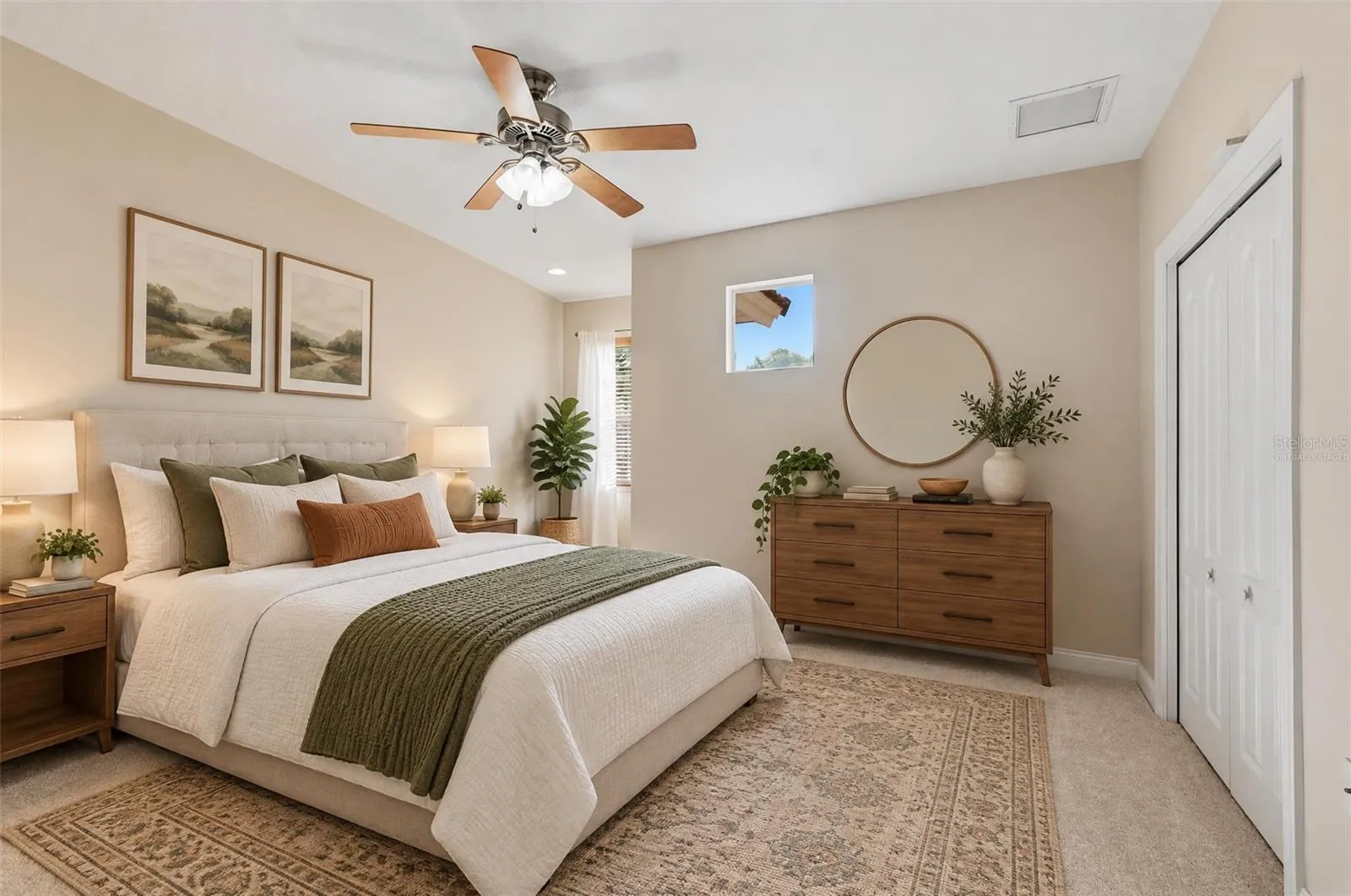 Virtually Staged Spare Bedroom 2 2nd Floor