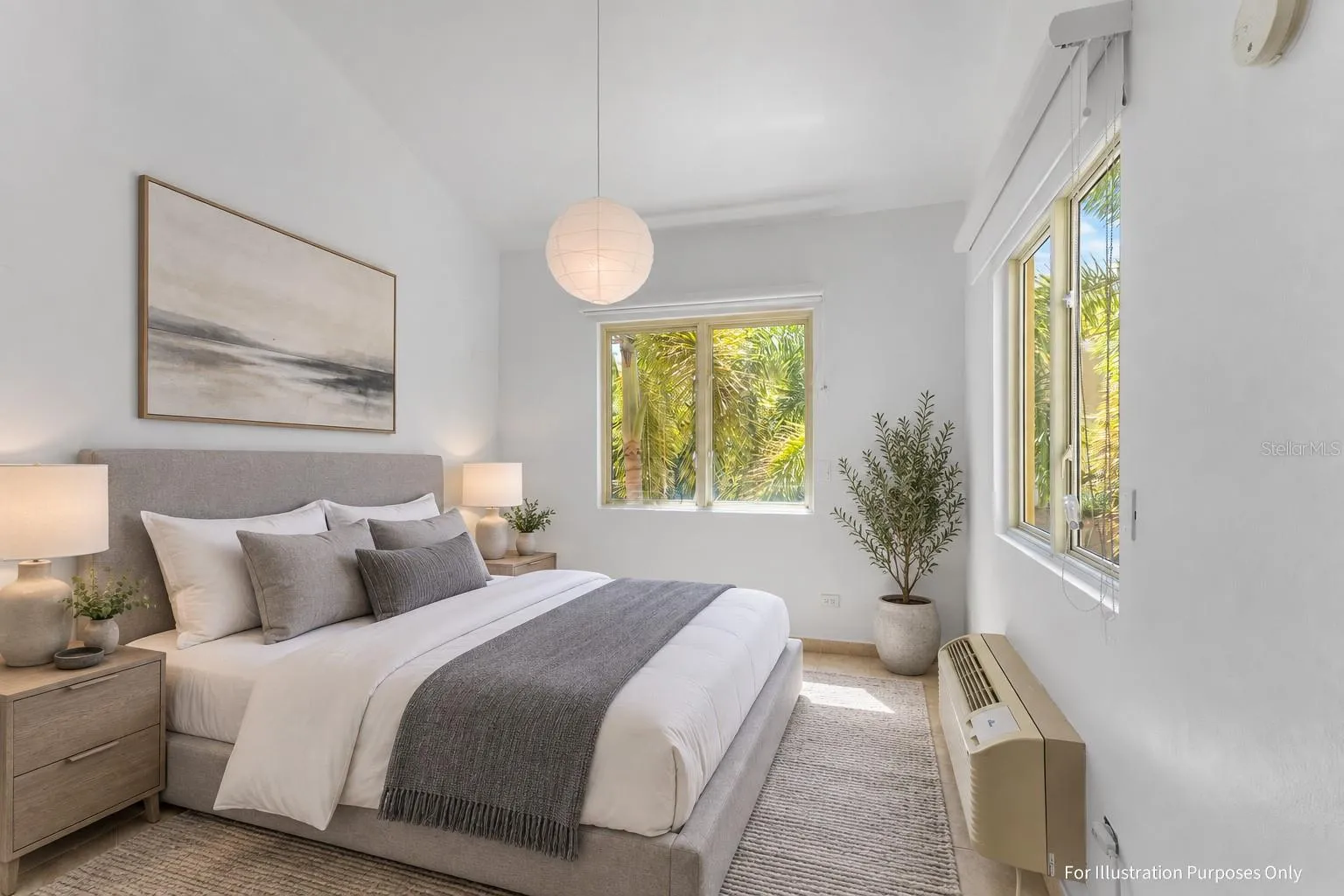 Virtual staging for illustration purposes only