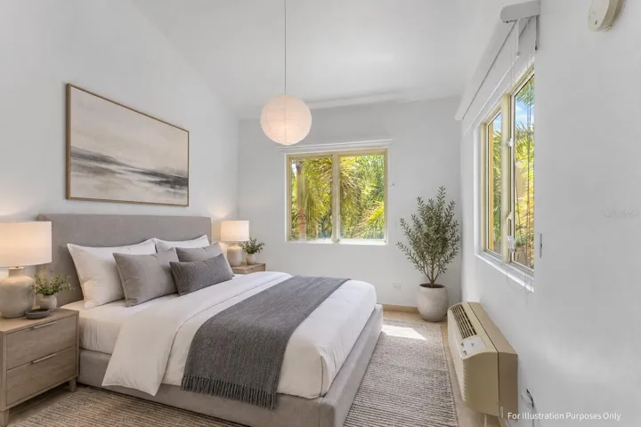 Virtual staging for illustration purposes only