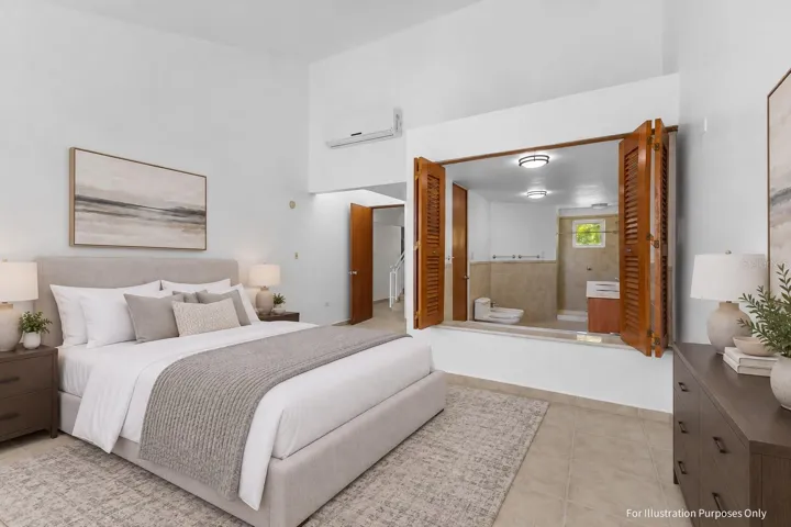 Virtual staging for illustration purposes only
