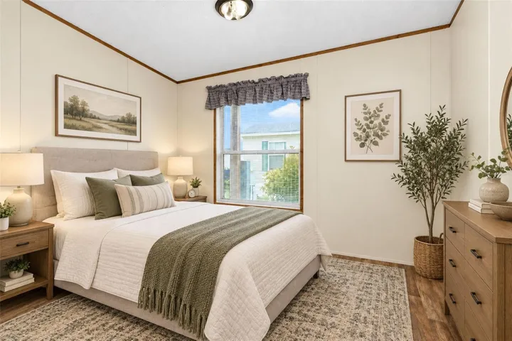 Virtually staged Guest Bedroom