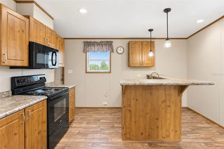Galley style kitchen