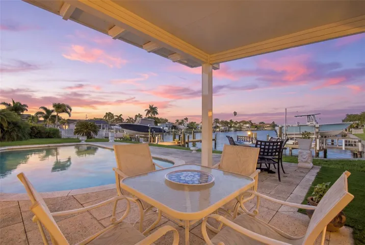 Enjoy beautiful sunsets in your backyard oasis