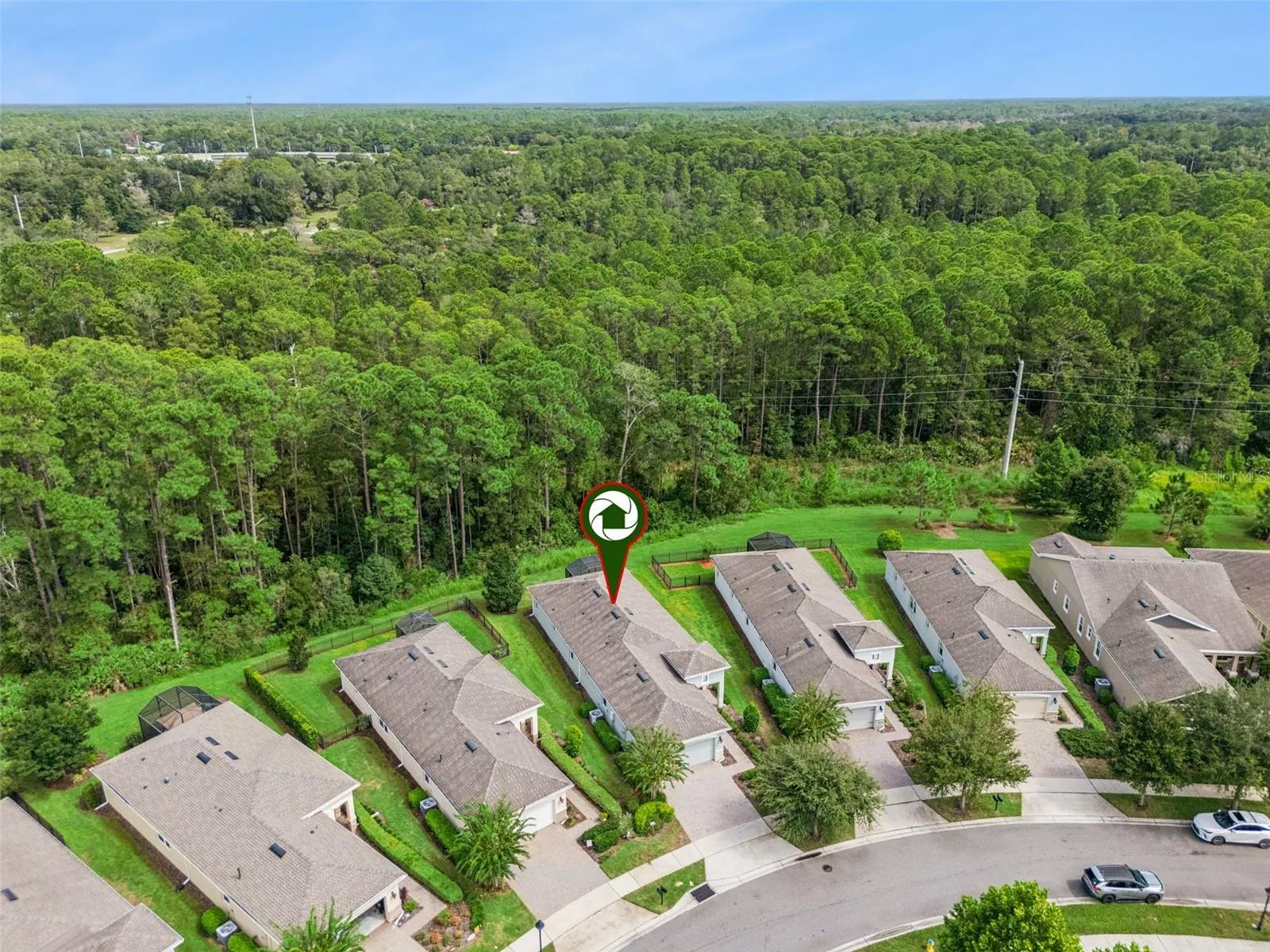 Aerial view of the Home's location