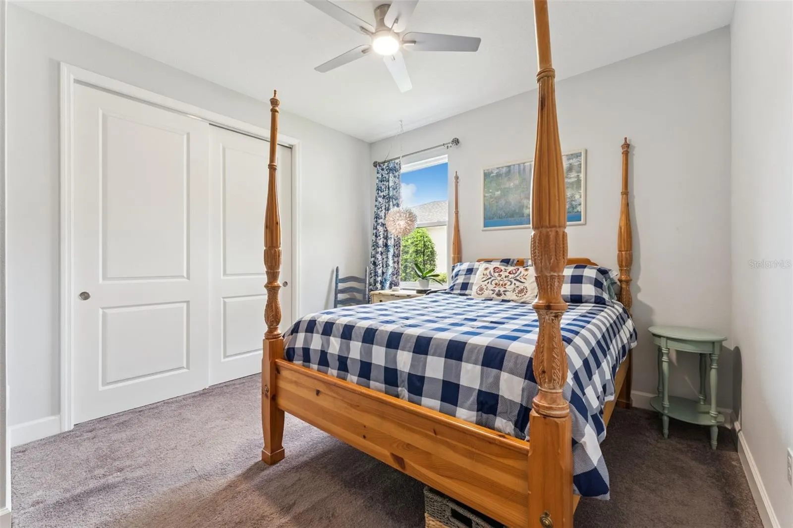 13' x 11'6" Bedroom #2 w/ a ceiling fan