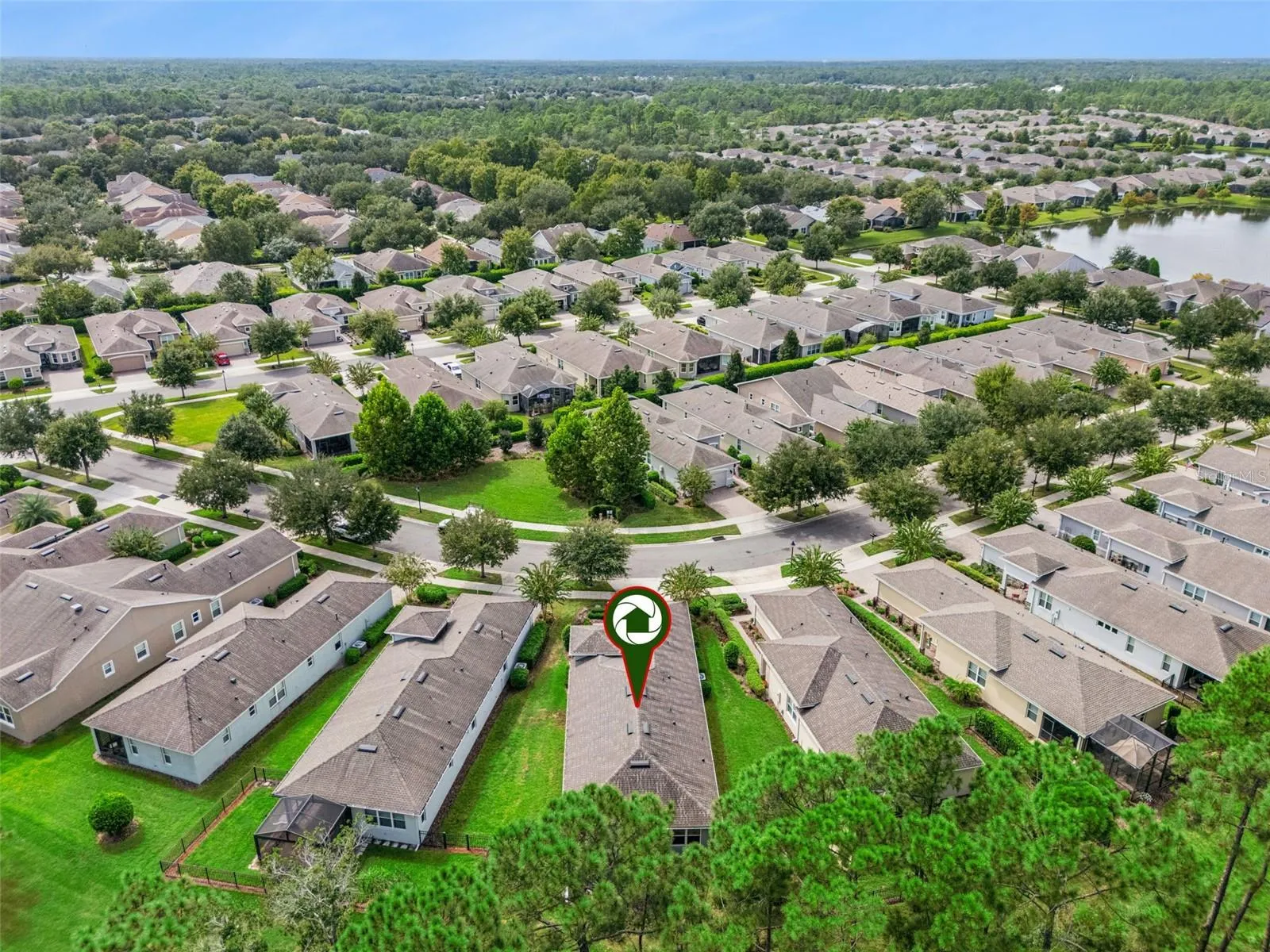 Aerial view of the Home's location &amp; surrounding neighborhood area