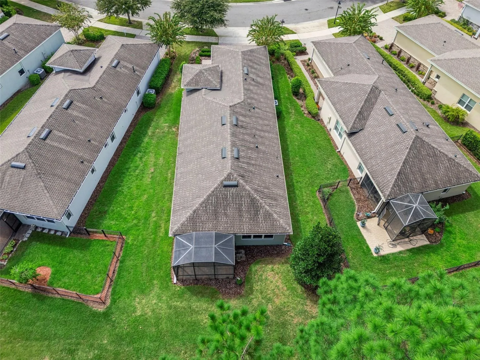 Aerial view from behind the Home
