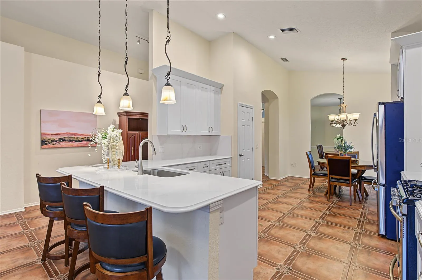 Recently updated Kitchen Cabinets and Appliances, Inset lights and drop down lights, pot drawers, soft close and more.