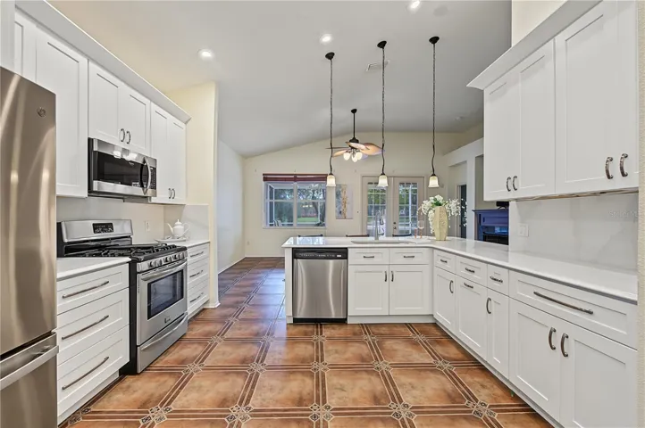Recently updated Kitchen Cabinets and Appliances, Inset lights and drop down lights, pot drawers, soft close and more.