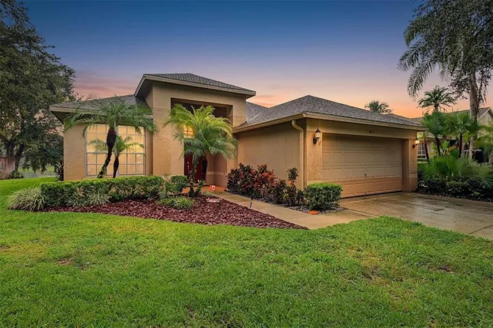 Front Exterior: 3 Bedrooms/2 Bathrooms/2 Car garage/Perfect Pond View
