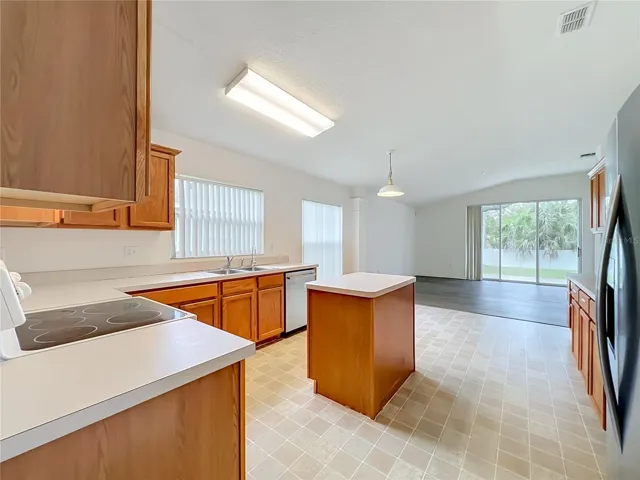 ...to the kitchen
