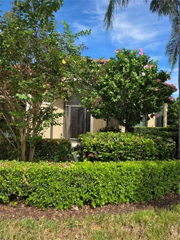Beautifully landscaped entry