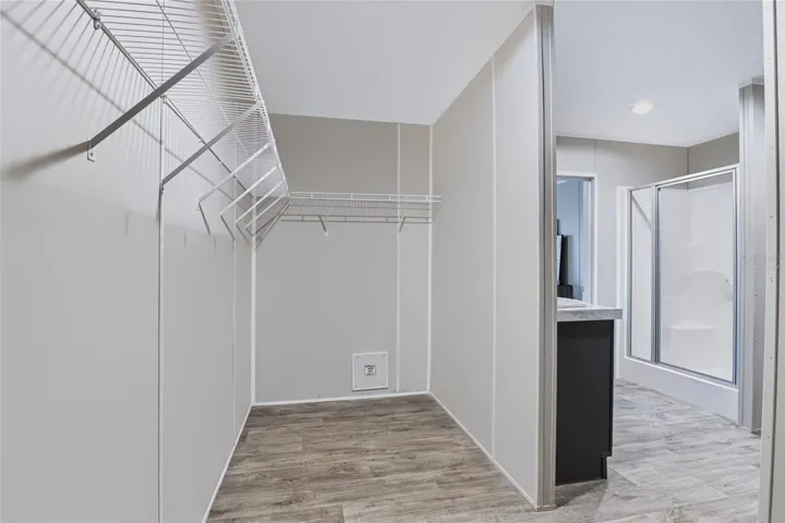 Primary closet