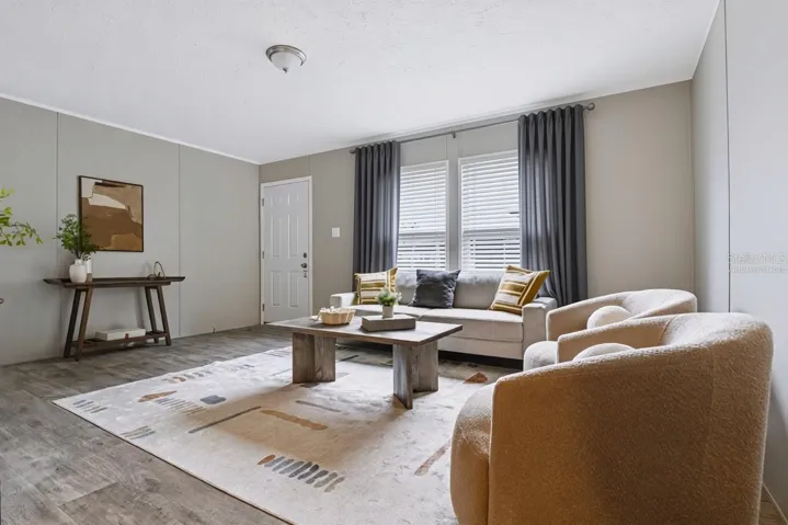 window treatments virtually staged