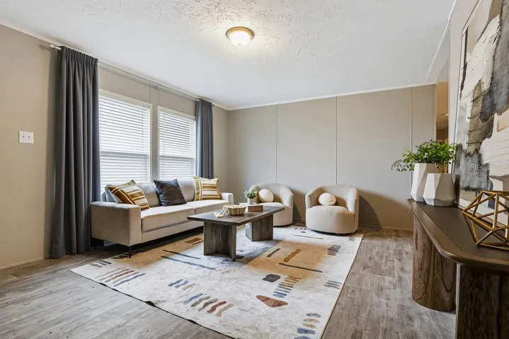 window treatments virtually staged