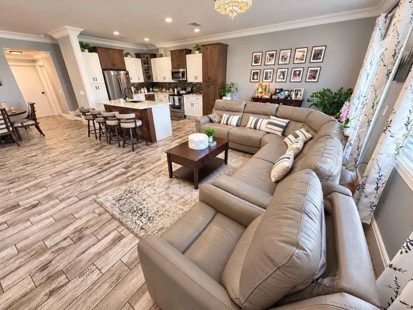 Open living space with abundant natural light.
