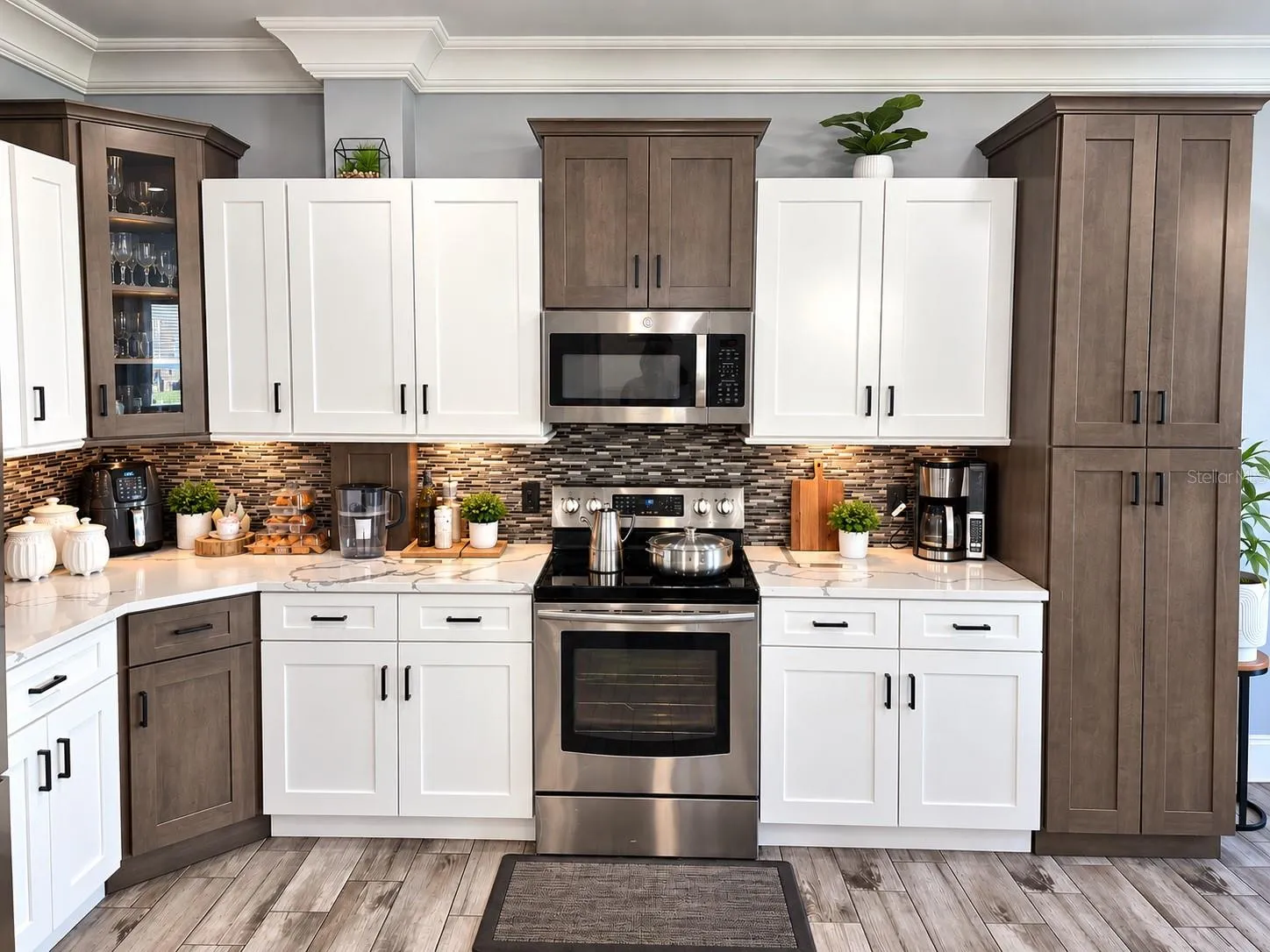 Additional kitchen view highlighting cabinetry and finishes.