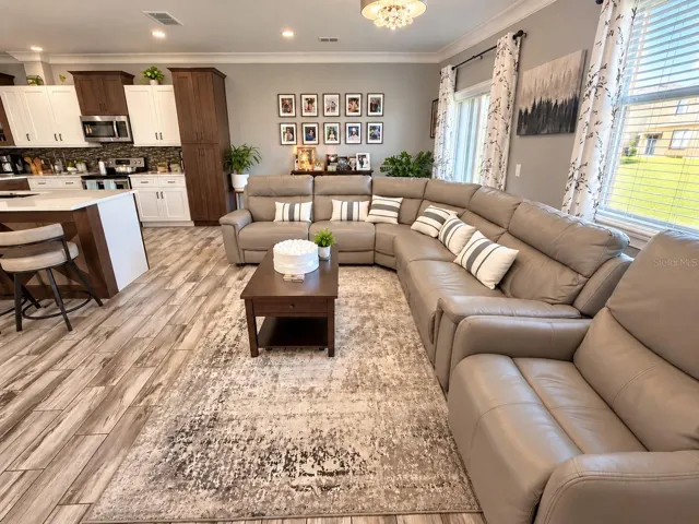 Bright living area with comfortable layout.