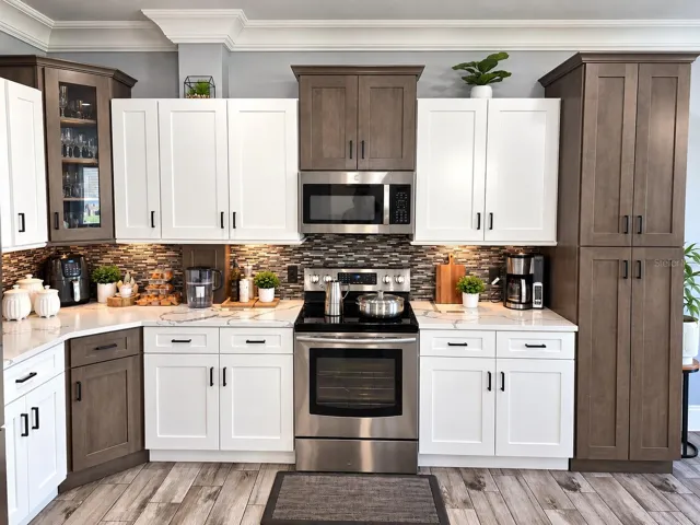 Additional kitchen view highlighting cabinetry and finishes.