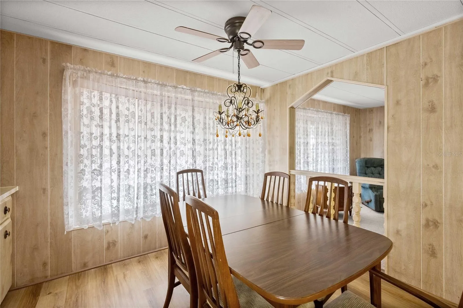 Built-ins in this dining area.