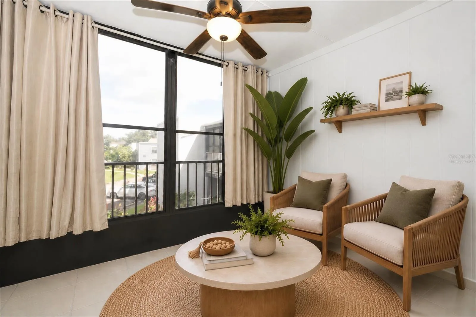 Screened Patio Virtually Staged