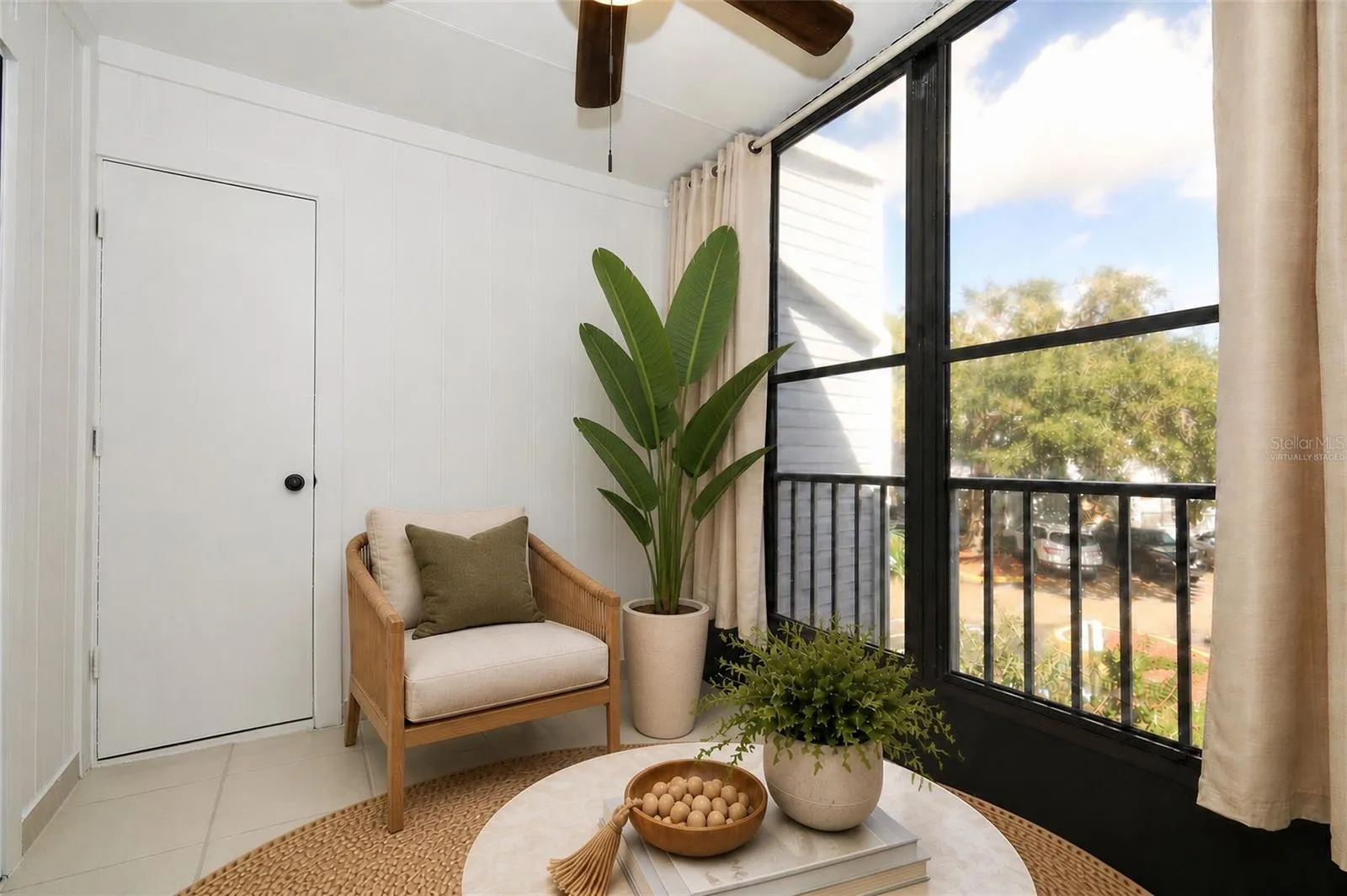 Screened Patio Virtually Staged
