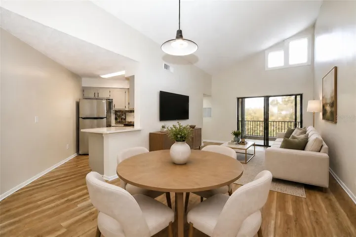 Living Room/Dining Virtually Staged