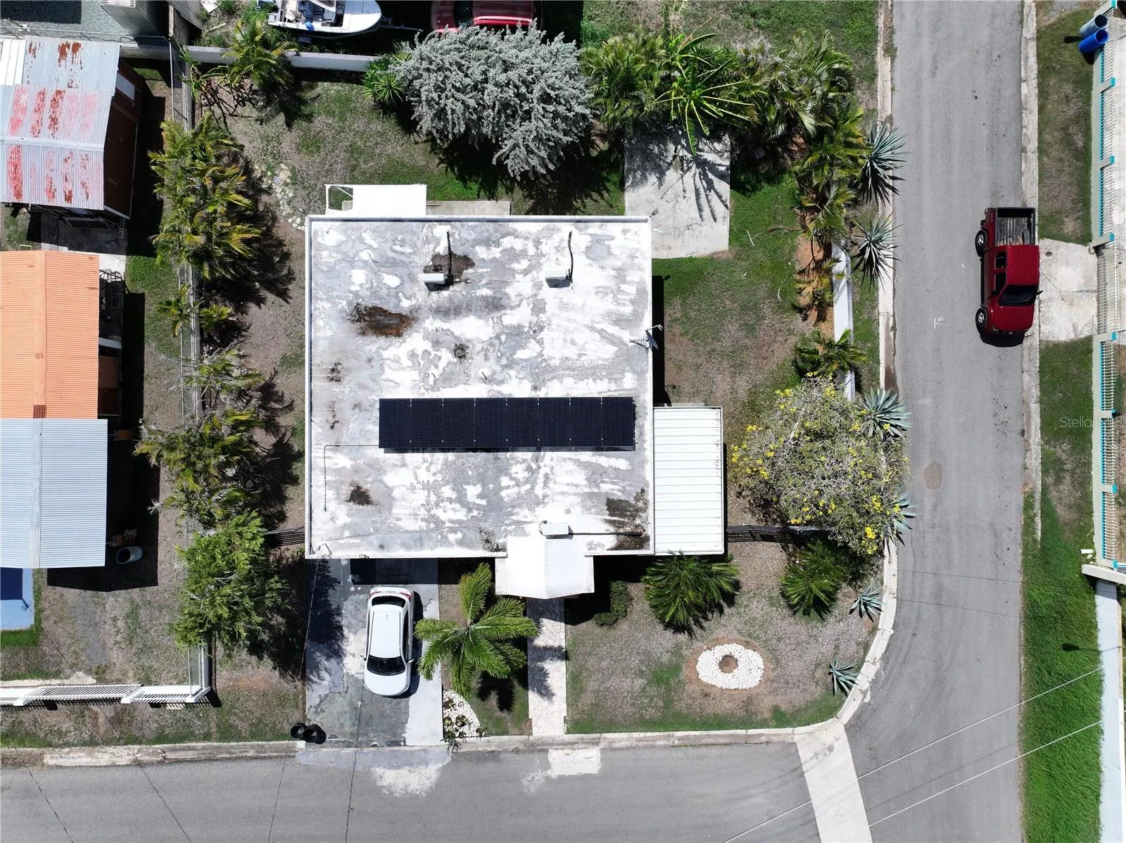Roof Top ( Solar Panels ) View Aerial Image