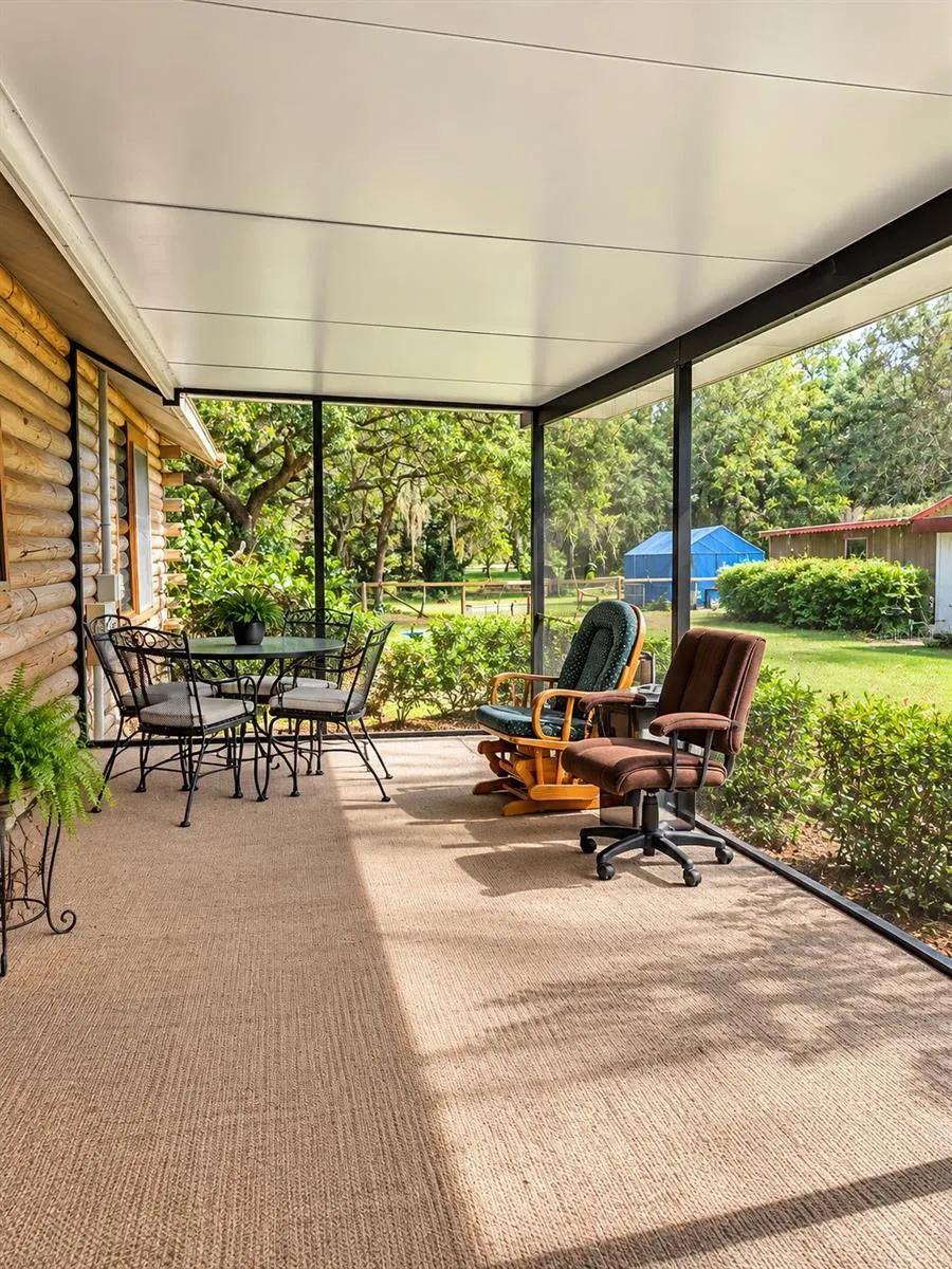 Main house screen porch