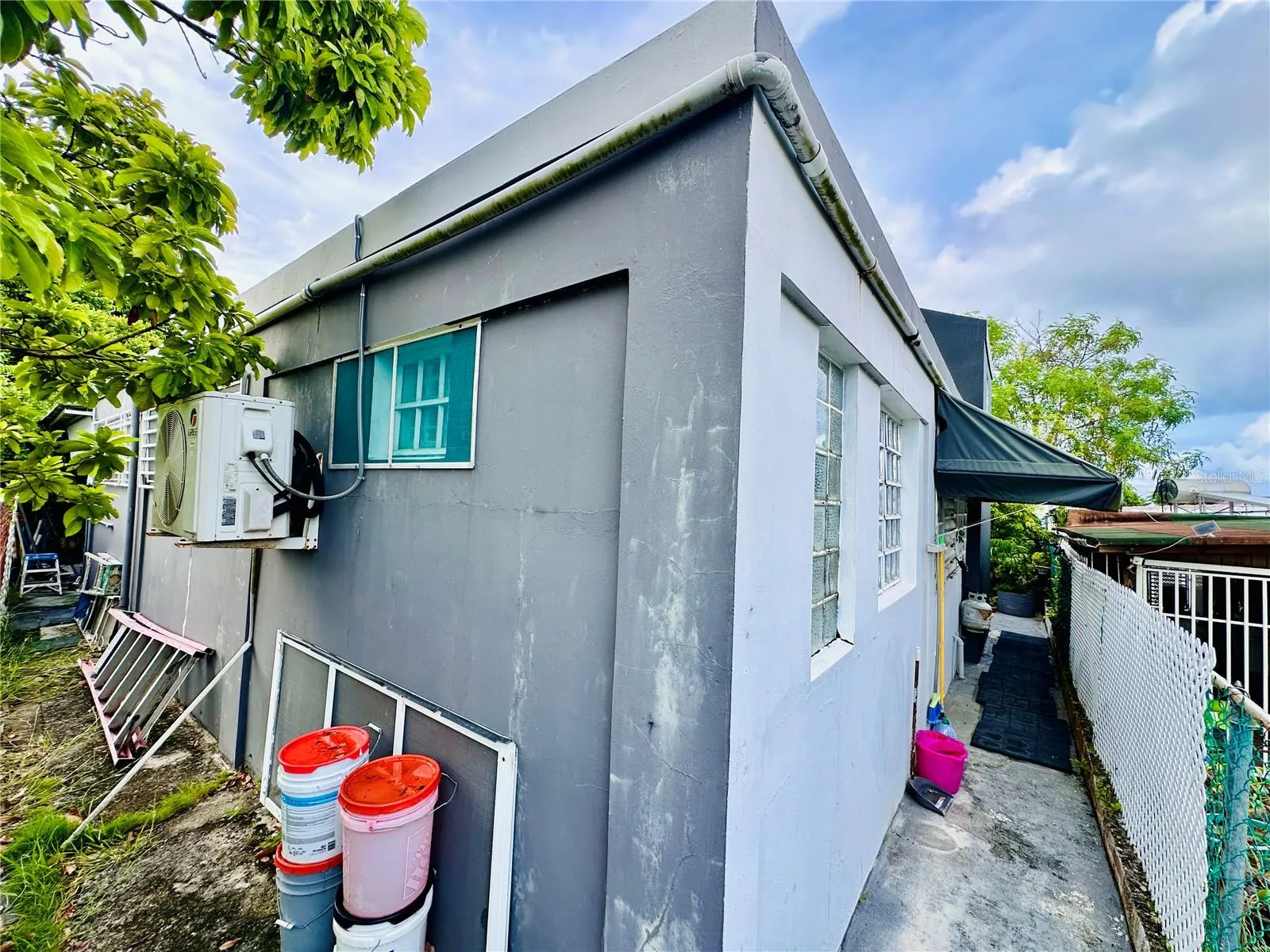 rear side of the apartment