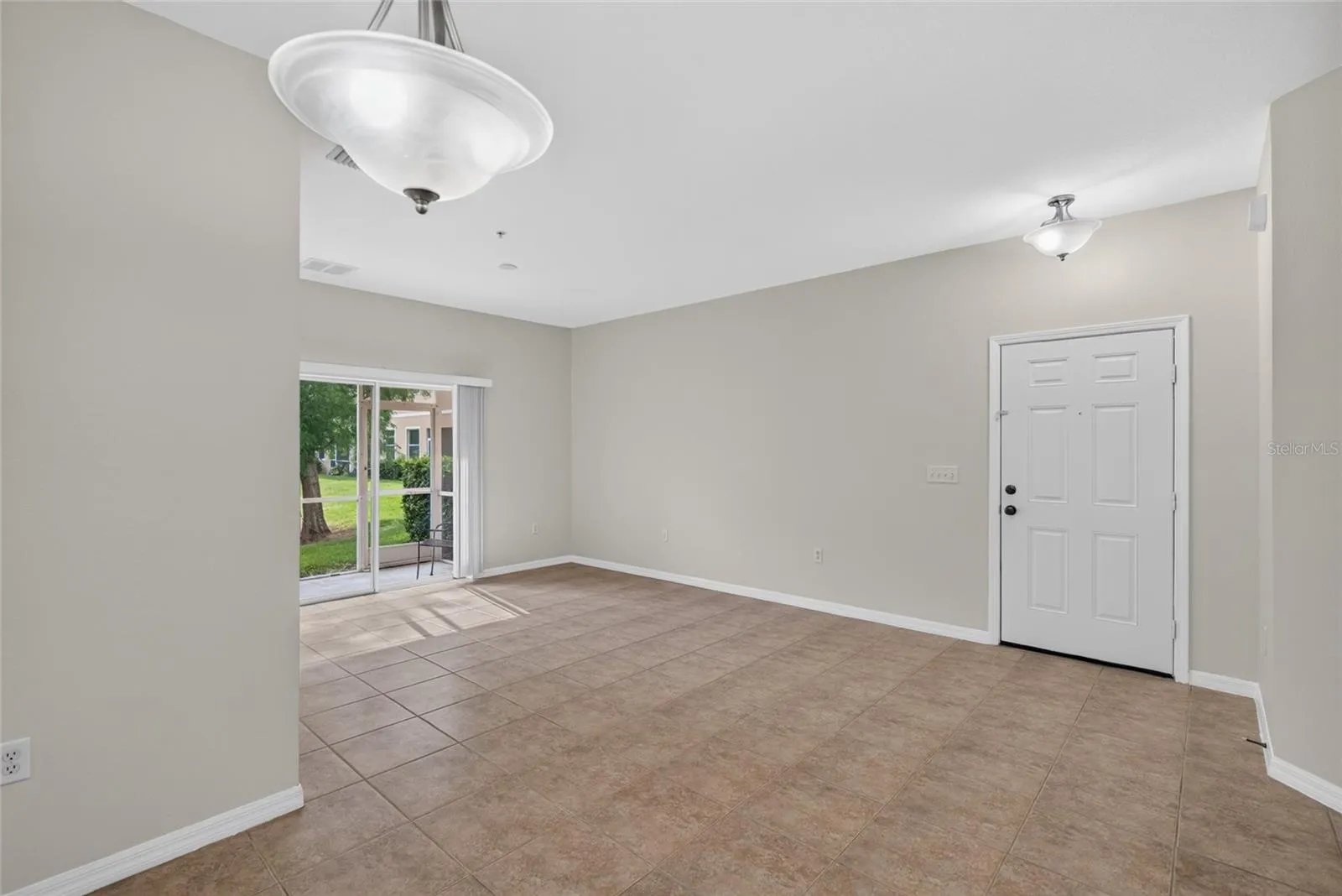 Living room and front entry