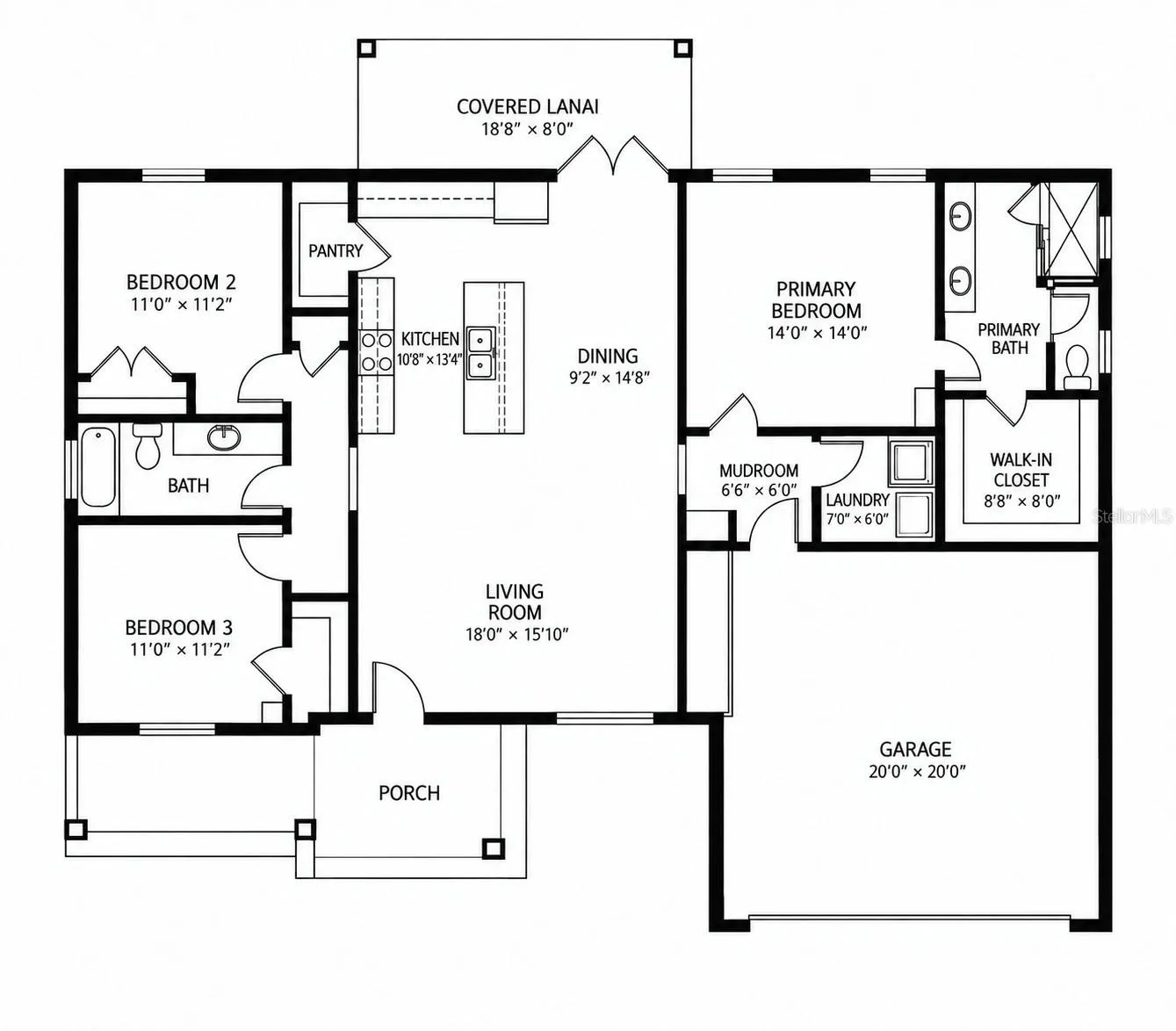 Floor Plan - Dimensions are approximate