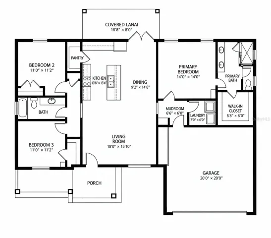 Floor Plan - Dimensions are approximate