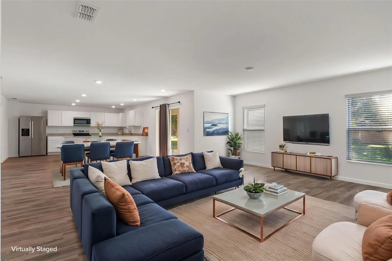 Virtually Staged Living Room