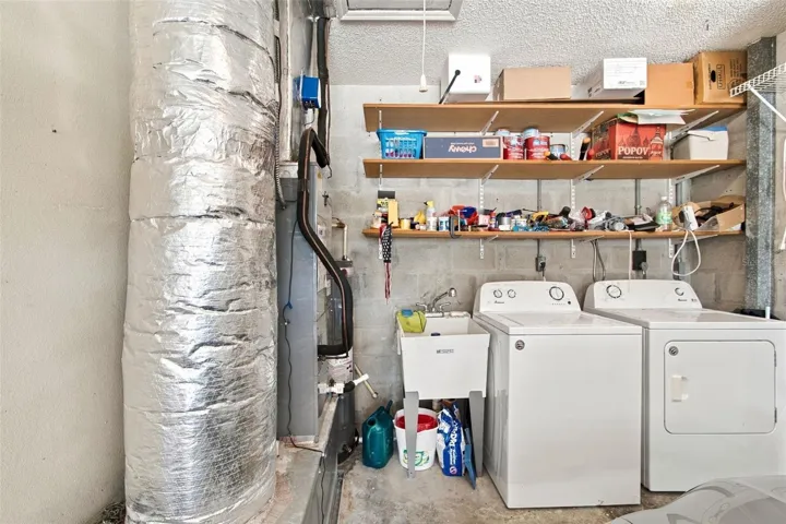 One Car garage with Laundry