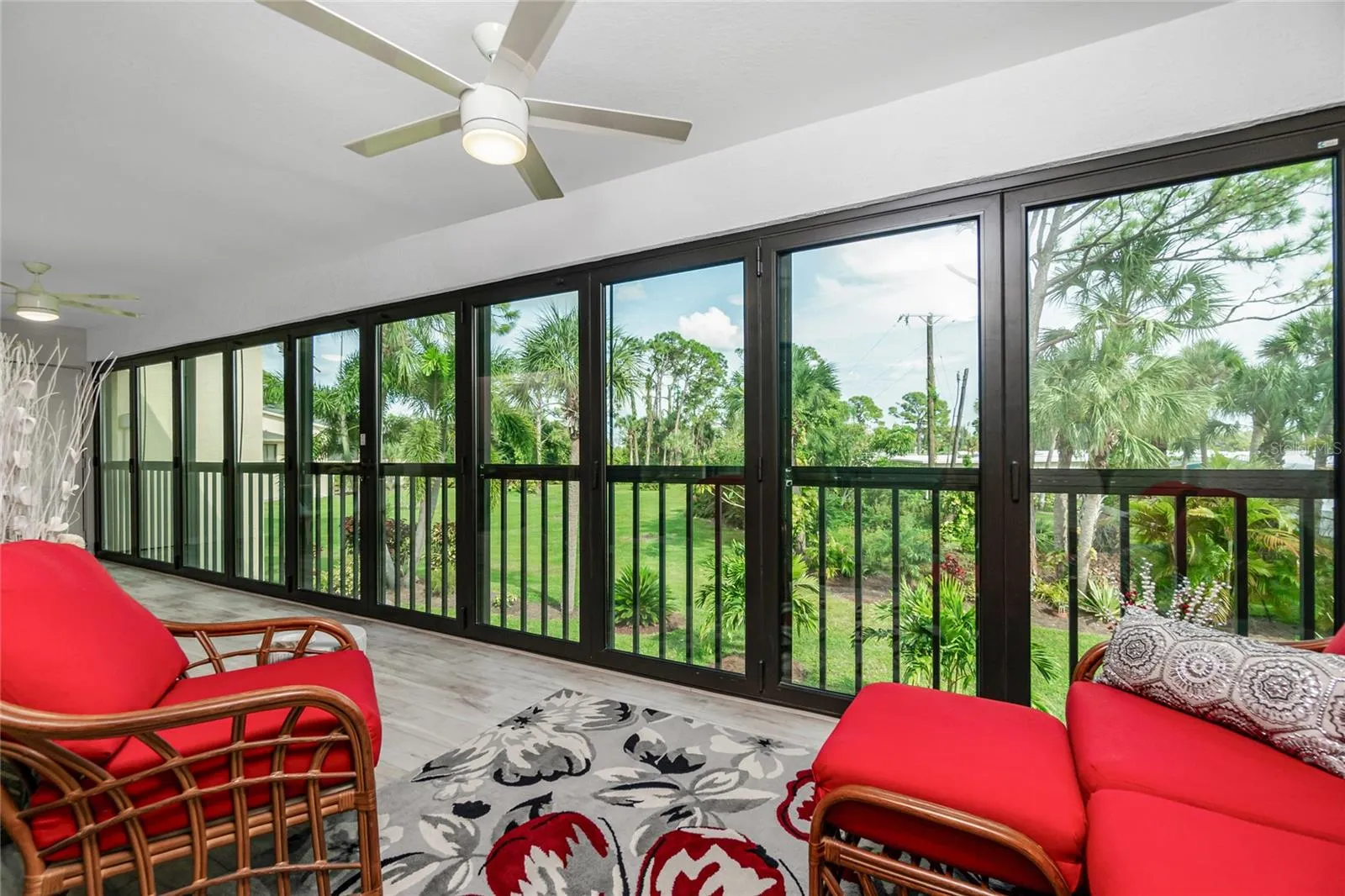 Florida room  Bifolding Impact sliding glass doors