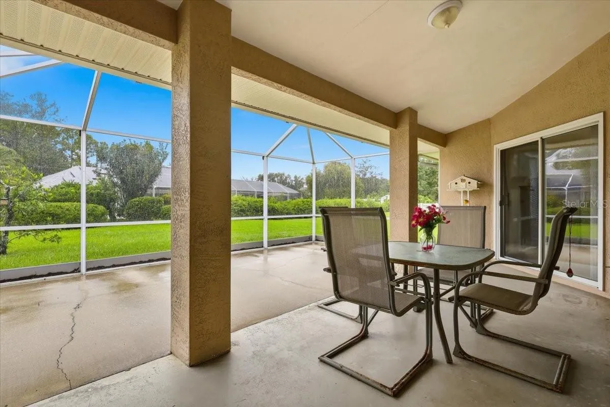 Screened Patio with 3 access sliders