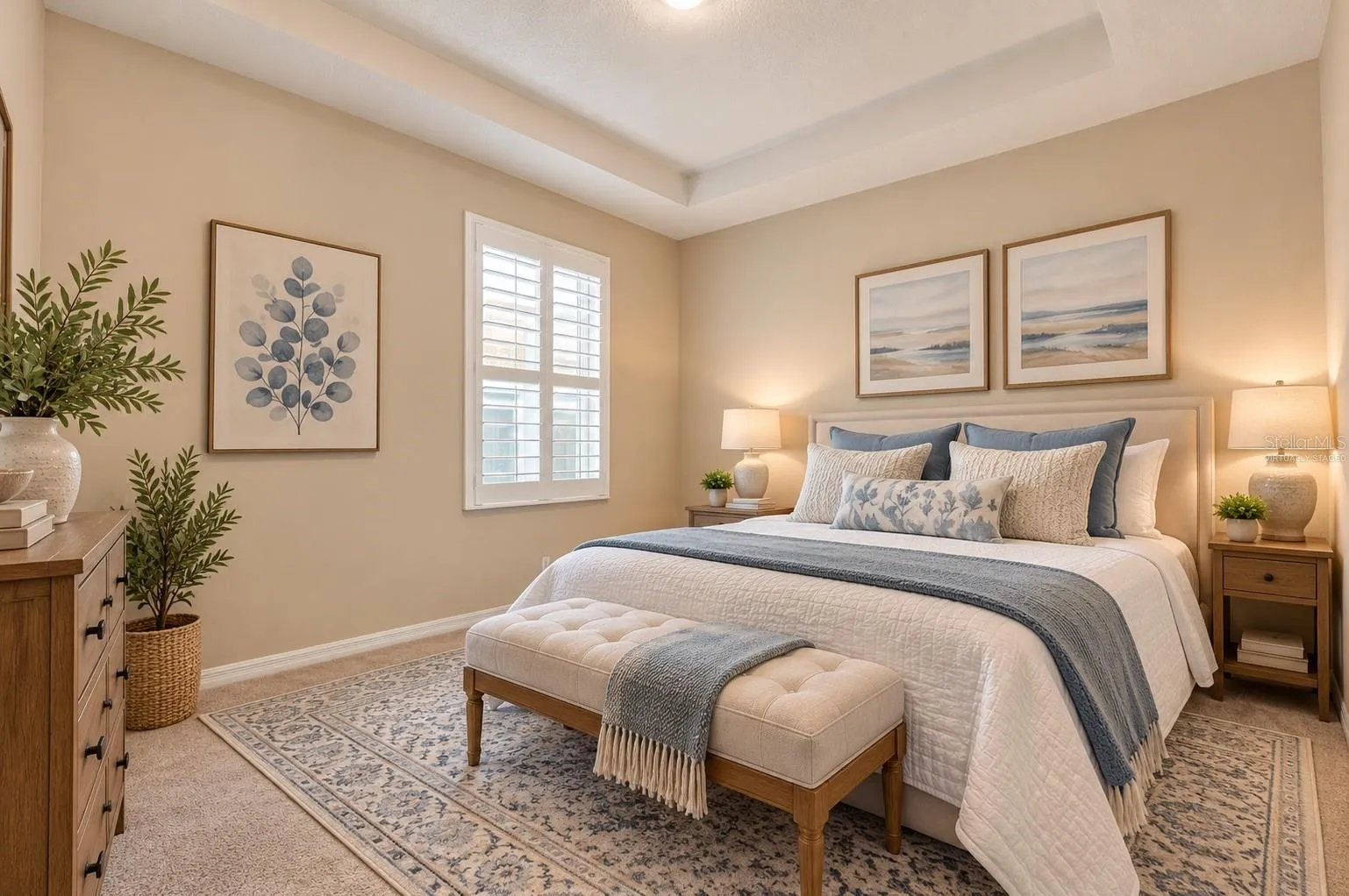 In law suite bedroom-Virtually Staged