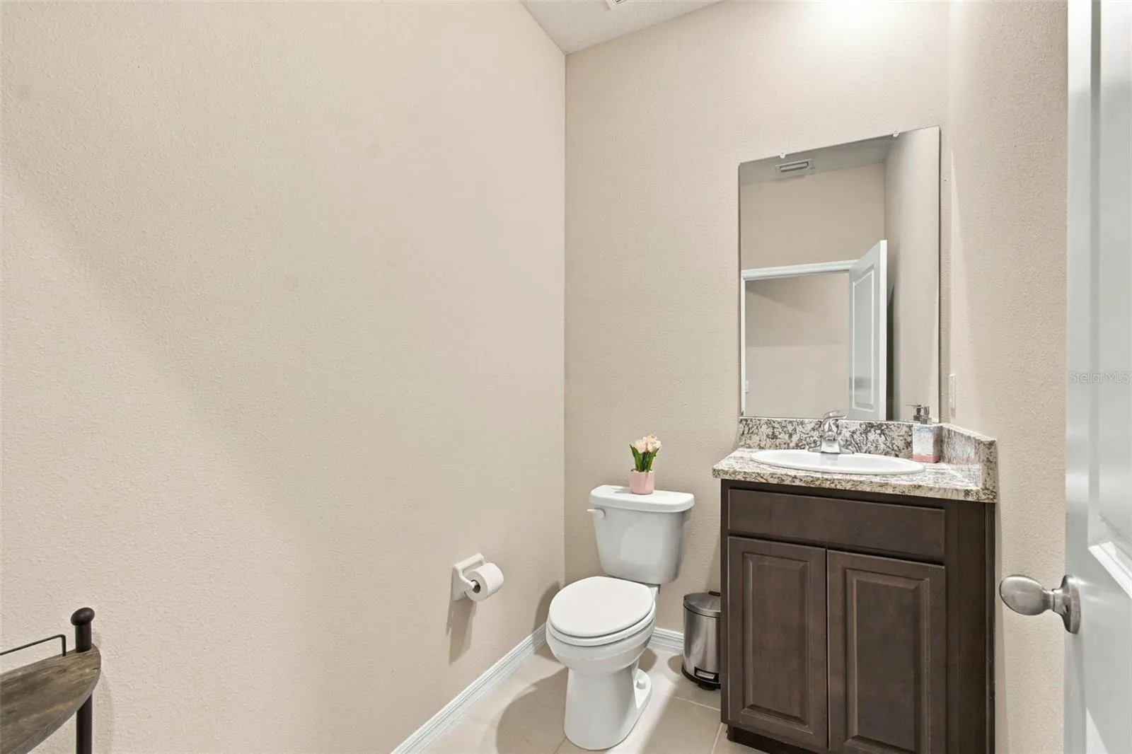 Half bath near garage